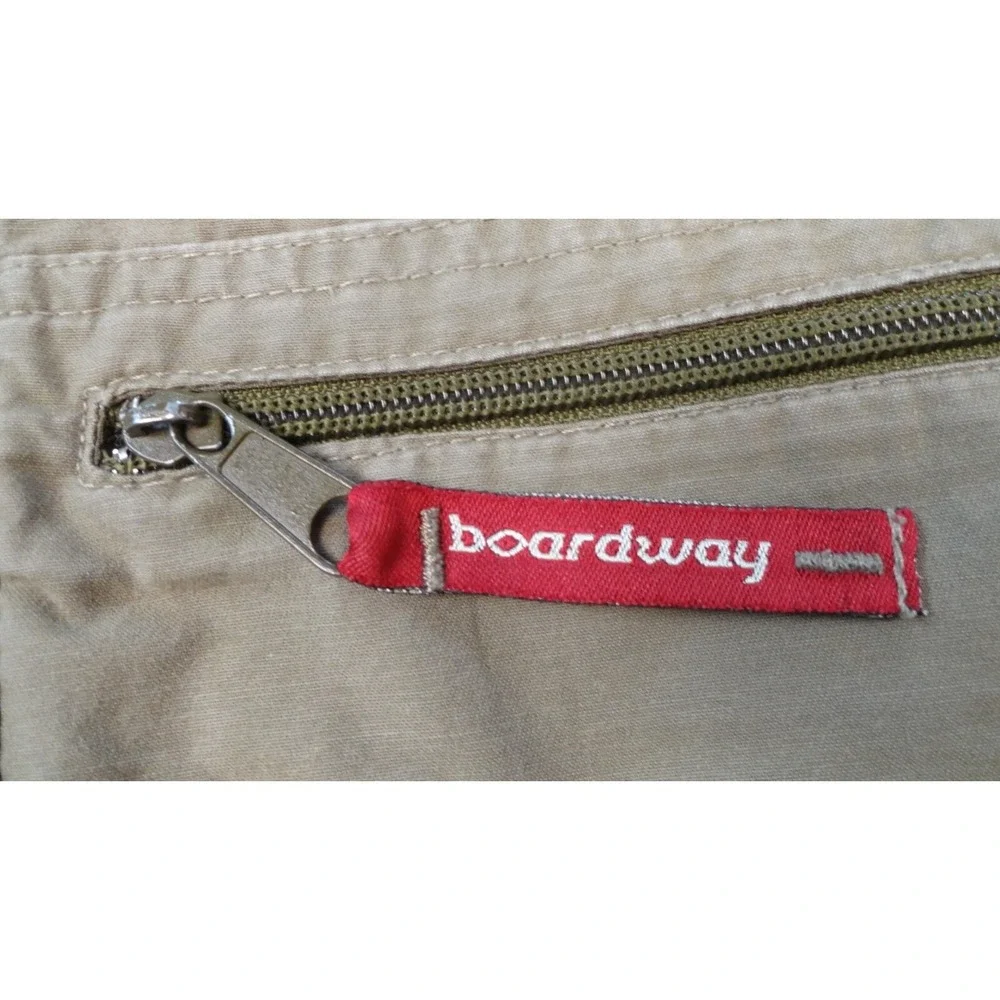 Boardway Shorts Men's 29x16 Chino Knee Length Cargo Army Green Hiking Outdoor